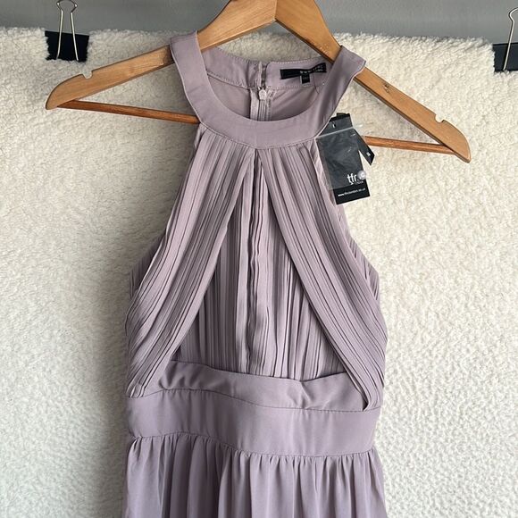TFNC Prague Maxi Dress Light Grey‎ Size Small UK 8 - Picture 3 of 12